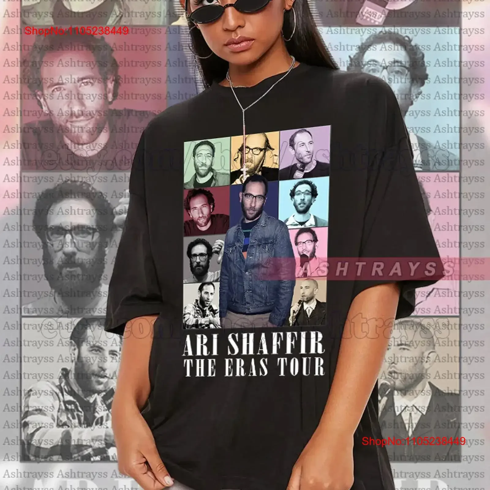 Ari Shaffir The Eras Tour tee vintage Washed homme Comfortable Breathable Soft Top For Everyday Wear Stretched graphic Unisex