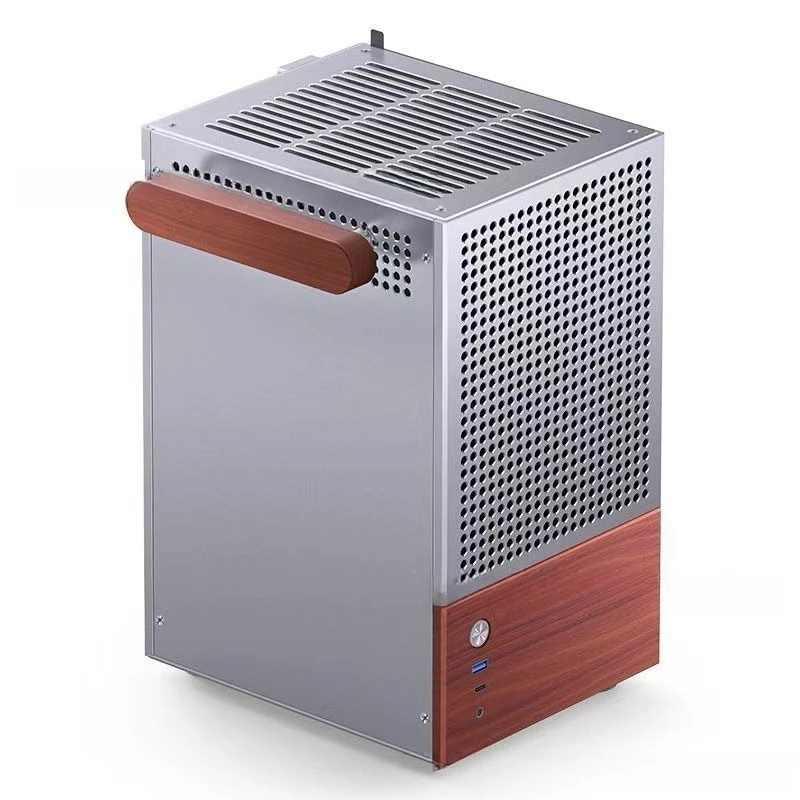 Aluminum shell chassis, right side transparent, walnut veneer handle chassis, chassis