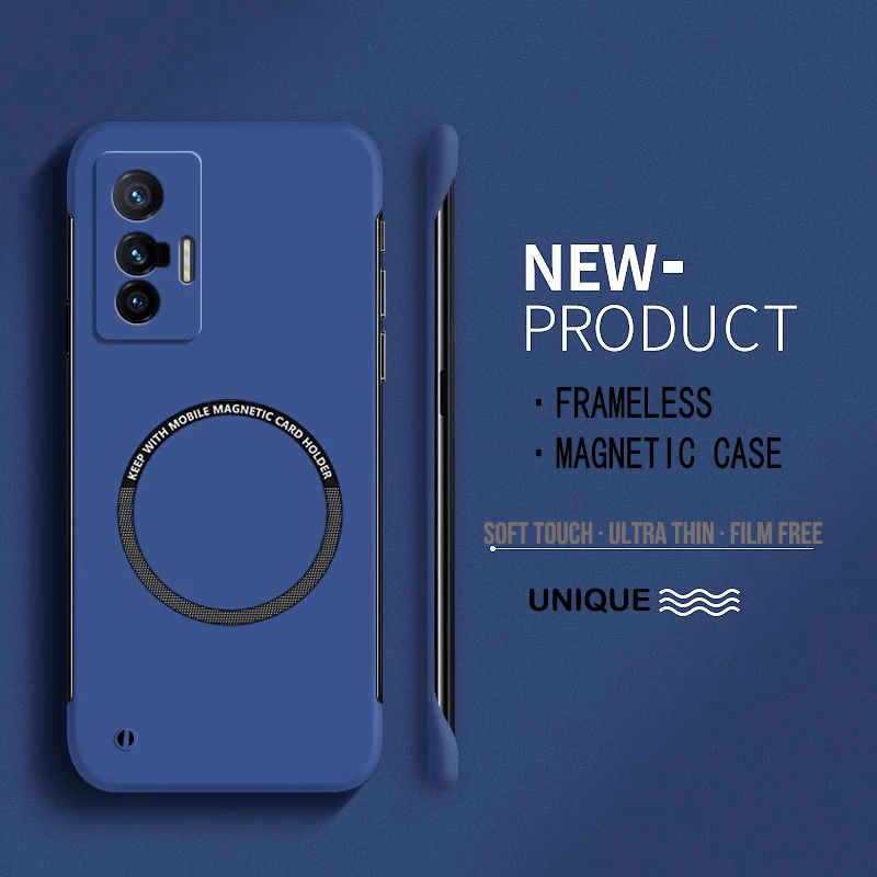 Ultra Thin Hard PC Magnetic Frameless Phone Case For Oppo Realme GT Master NEO 2 3T GT 2 3 Realme 10 11 Pro Plus Matte Cover