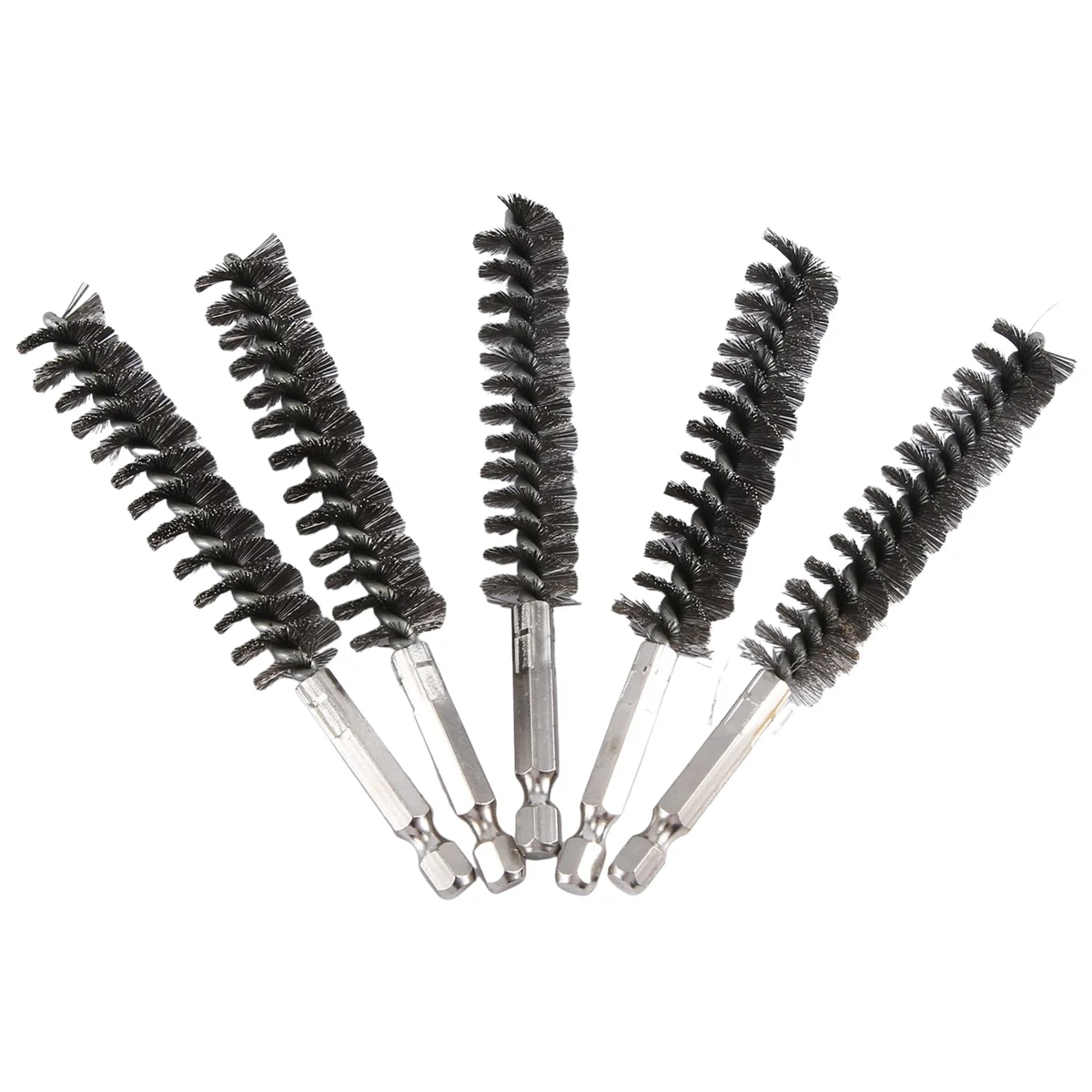 Stainless Steel Bore Brush Wire Brush for Power Drill Cleaning Wire Brush Stainless Steel Brush with Hex Shank Handle