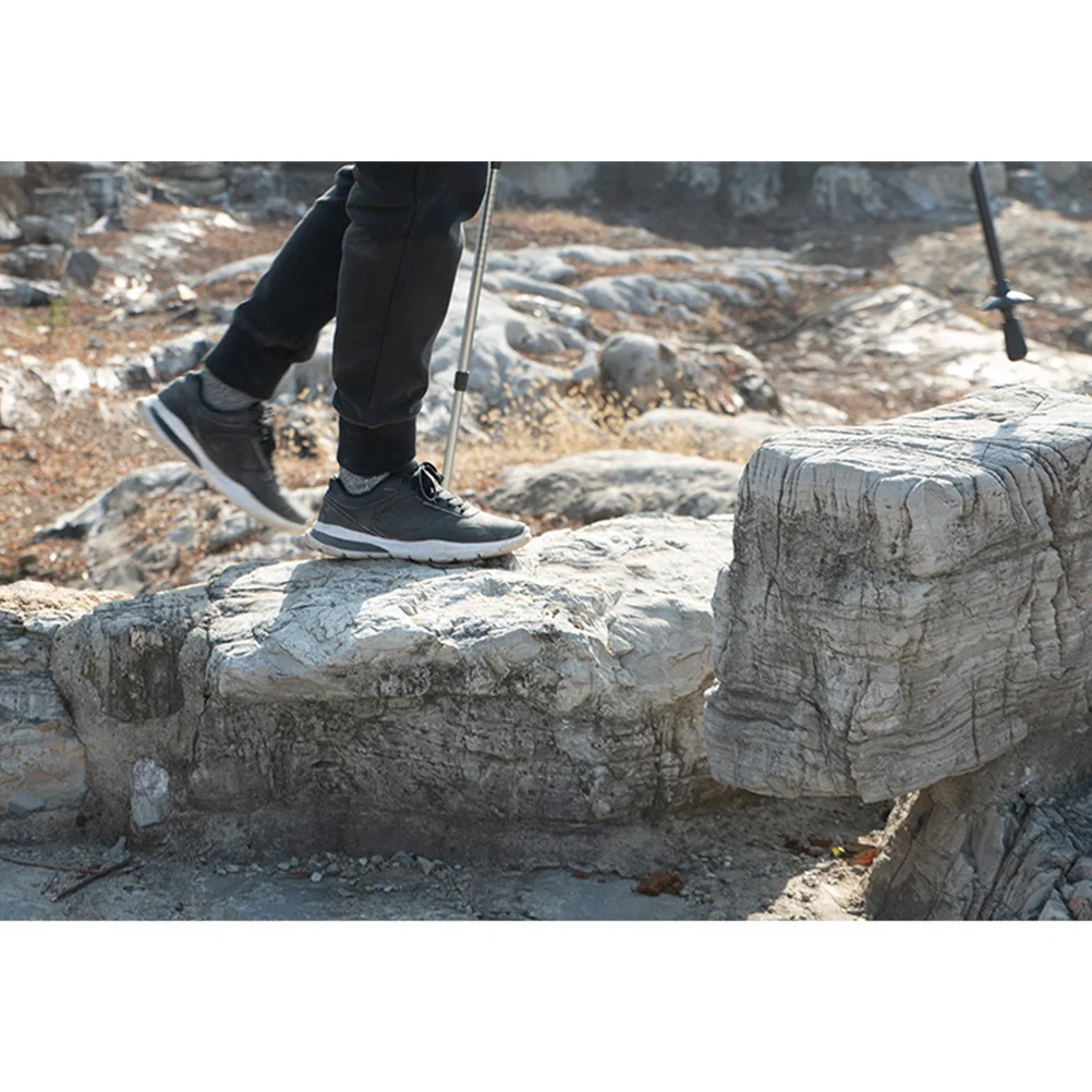 8 pezzi bastone da passeggio punta canna da trekking bastone da trekking puntale universale protezione in gomma testa nera da viaggio