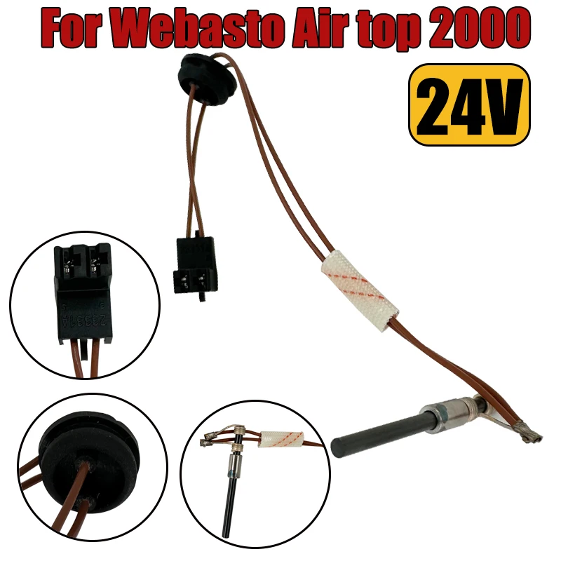 

82306B 24V Car Diesel Parking Heater Ceramic Glow Pin Glow Plug For Webasto Air top 2000 Flame Detecter 24V Truck RV Heaters