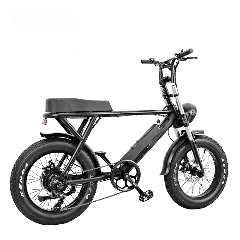 High power retro fat tire electric bicycle stealth bomber electric bicycle electric off-road vehicle