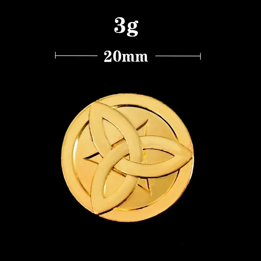 10Pcs Genshin Impact Zinc Alloy Mora Gold Coins Game Collection Metal Coins Morax Cosplay Props Ornament Accessories view 6