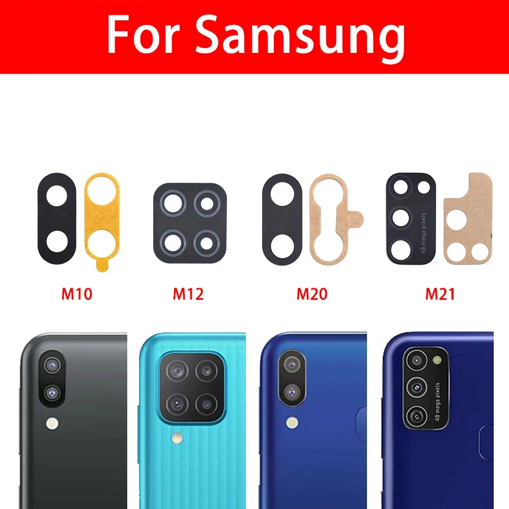 NEW Camera Glass Lens Back Rear Camera Glass Lens with Ahesive For Samsung M31 M31S M32 M53 M52 5G M40 M51 M30 M20 M10 M62