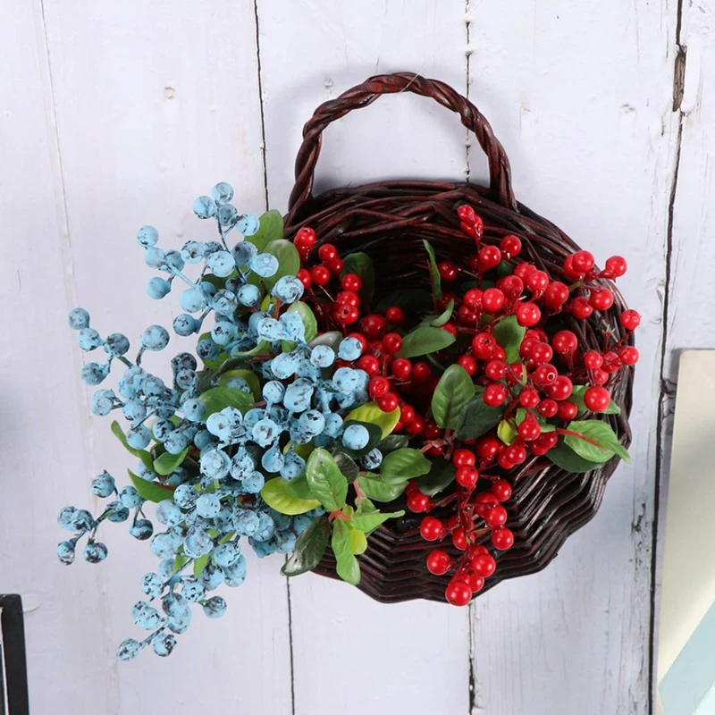 Woven Hanging Basket Wall Fence Hanging Flowerpot Storage Basket Nested Storage Container