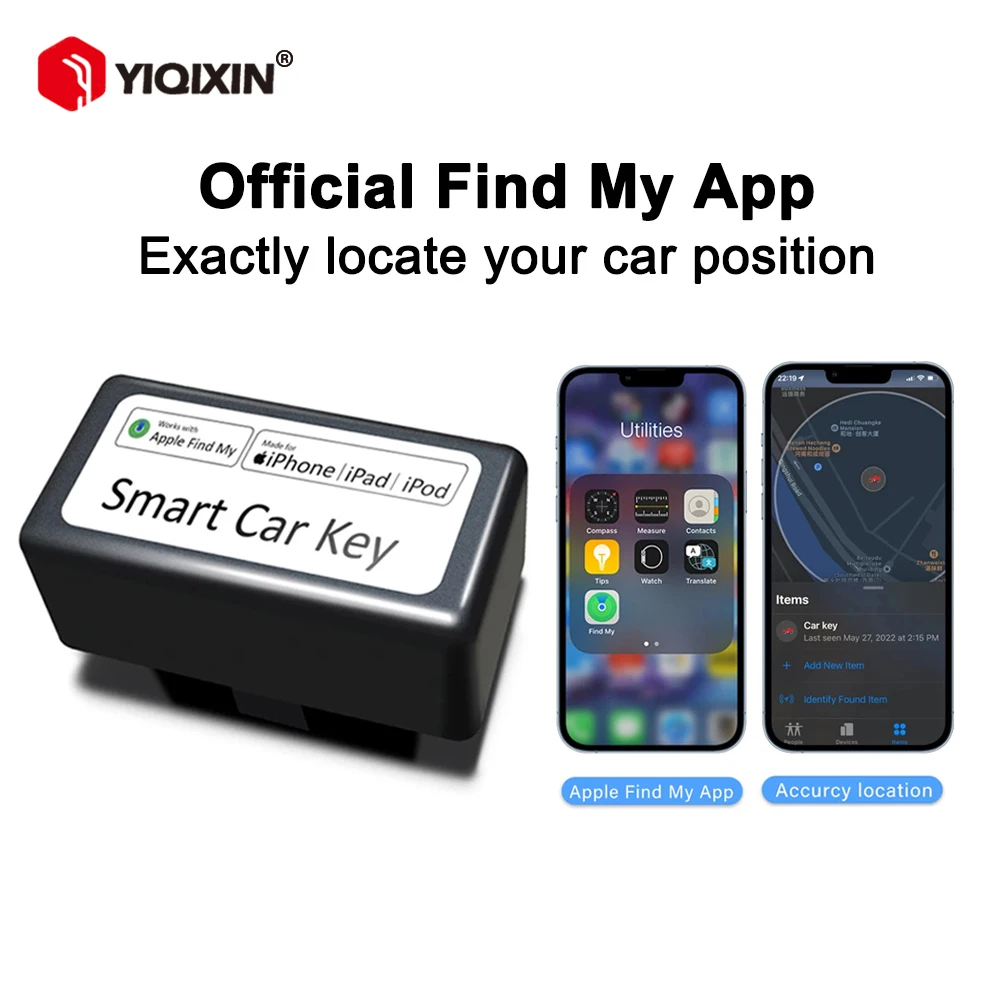 Mini Car OBD GPS Locator For Apple Find My APP official Ap OBD GPS Voice Monitor Tracker Anti-lost Device Finder Global Position