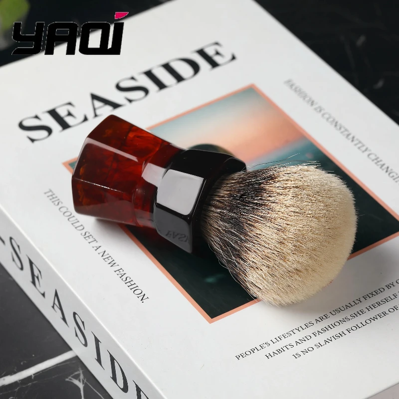 yaqi-26mm-moka-express-two-band-badger-hair-men's-beard-shaving-brush