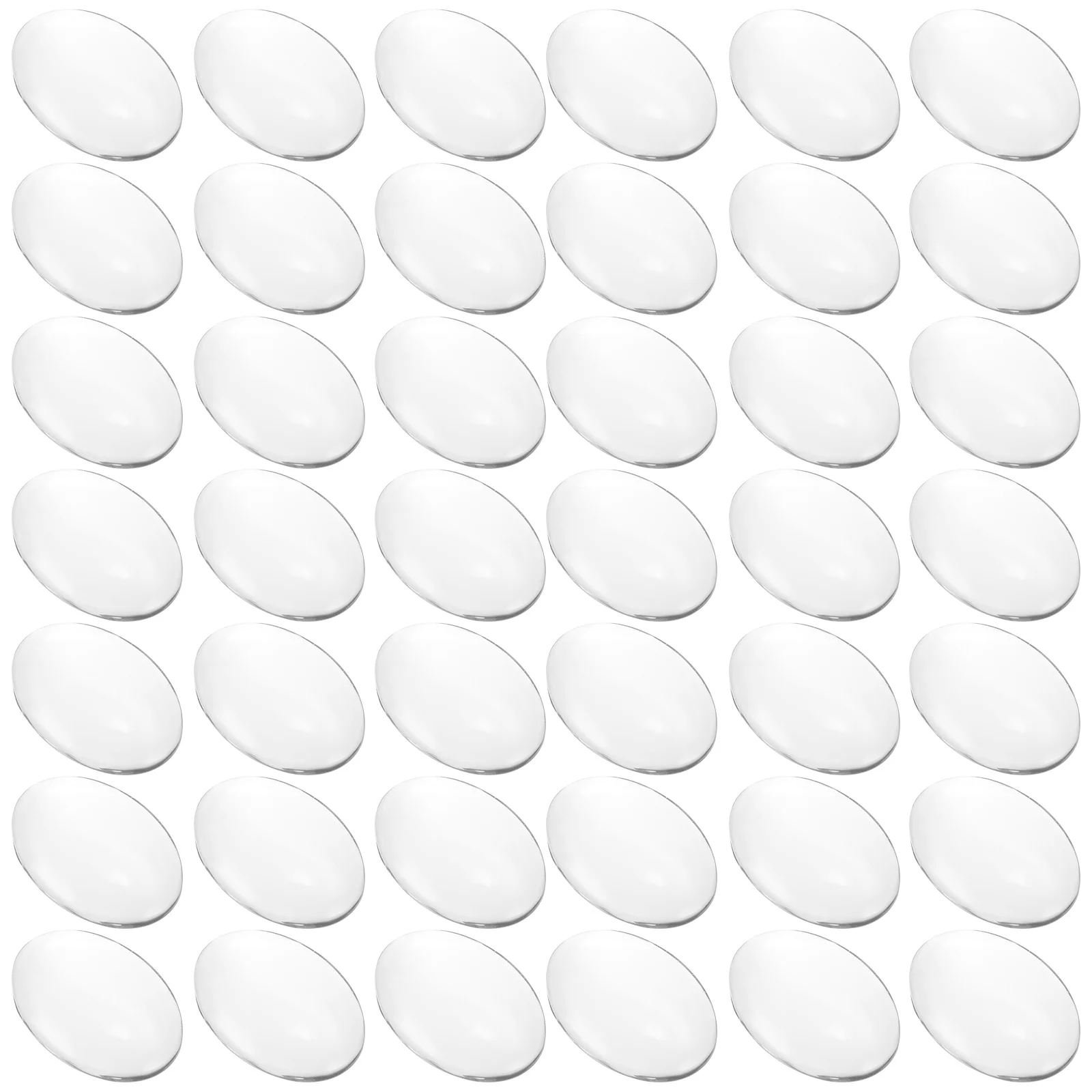 100 pz 18X25 Mm Cabochon In Vetro Per La Produzione di Gioielli Trasparente Cabochon Ovali Fai Da Te Cameo Ciondolo Forniture Artigianali Pietra Decorativa arte