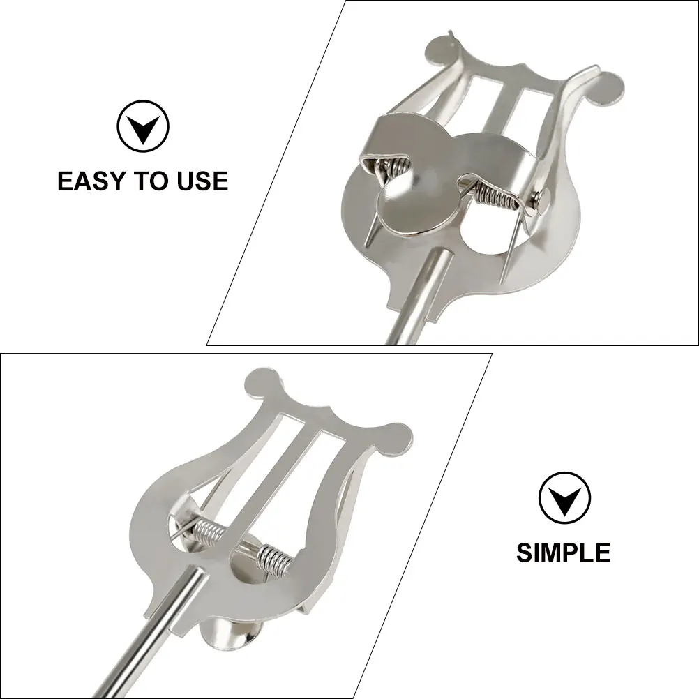 

Clarinet Accessories Woodwind Instrument Clip Flute Musical Silver Beginner
