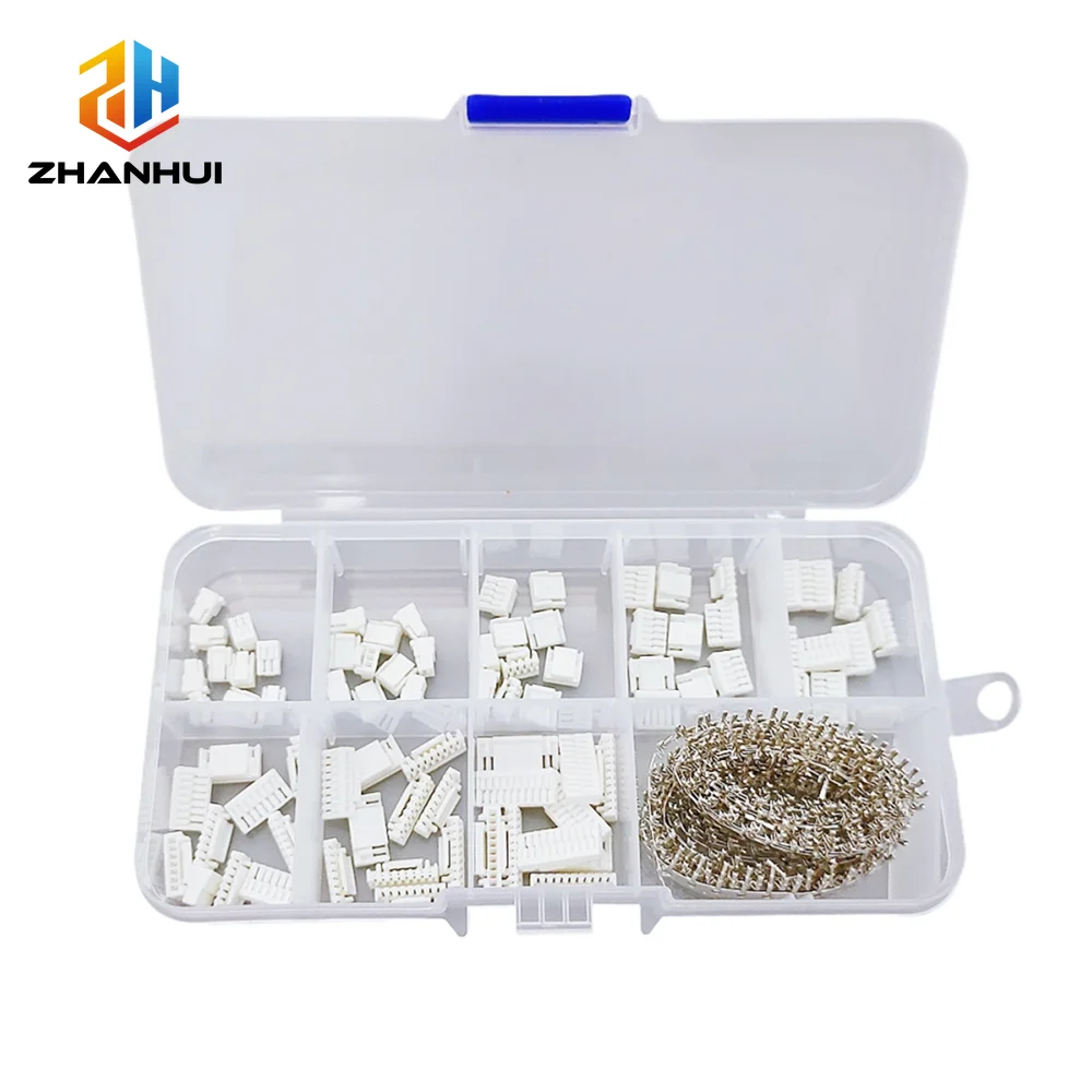 530PCS GH1.25mm Housing & Crimp Terminal Kit - Connectors Plugs for Flight Controller 3D Printer