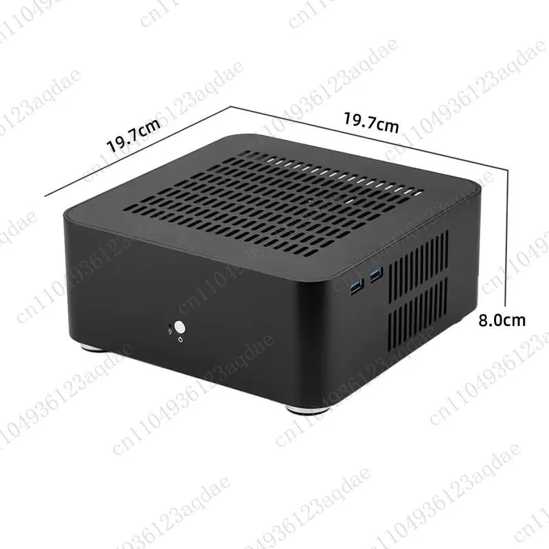 All Aluminum Alloy Mini Chassis Hollow Cover  Desktop Home Office  Small Chassis