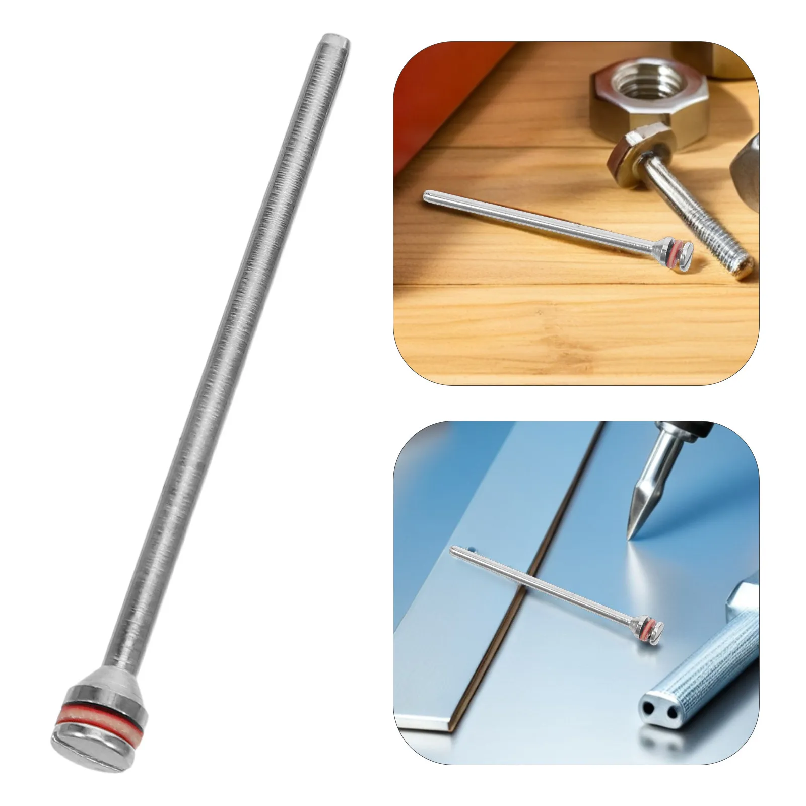 10Pcs 2.35mm Shank Zinc Alloy Sanding Mandrel for Rotary Tools Sandpaper Clamp Abrasive Sheet Holder for Ceramic Wood Metal