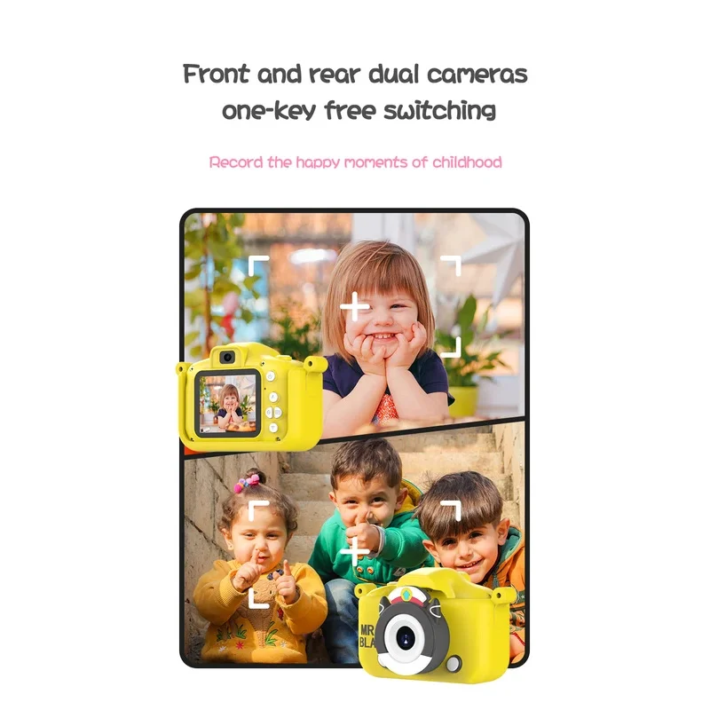 X7s Children Camera Waterproof 1080P HD Camera Video Toys 2 Inch Color Display Outdoor Camera SLR Camera Kid Toy TF Memory Card