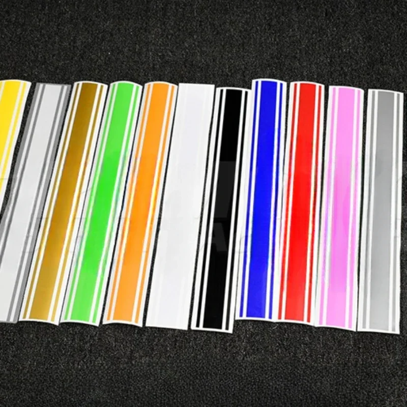 

Полосатые мотоциклетные наклейки, самоклеящиеся виниловые наклейки, аксессуары для мотоциклов, боковые панели топливного бака, украшение для гоночного шлема