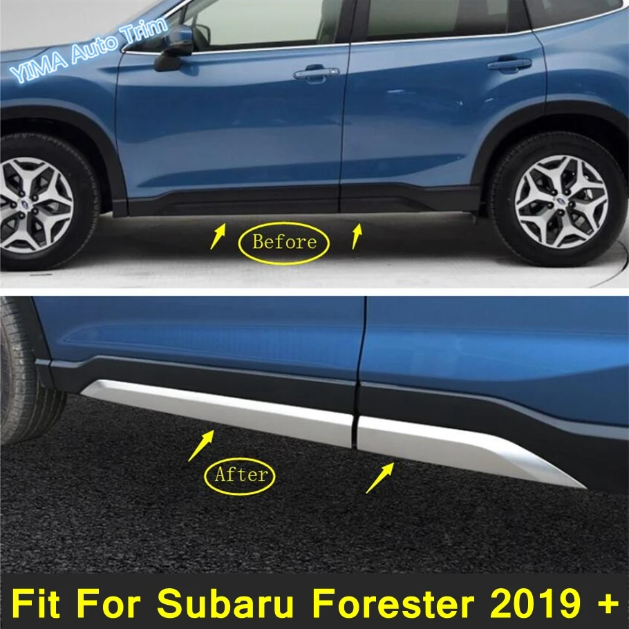 

Lapetus Car Styling Side Door Molding Body Bottom Anti-rub Protection Strip Cover Trim 4PCS Fit For Subaru Forester 2019 - 2022