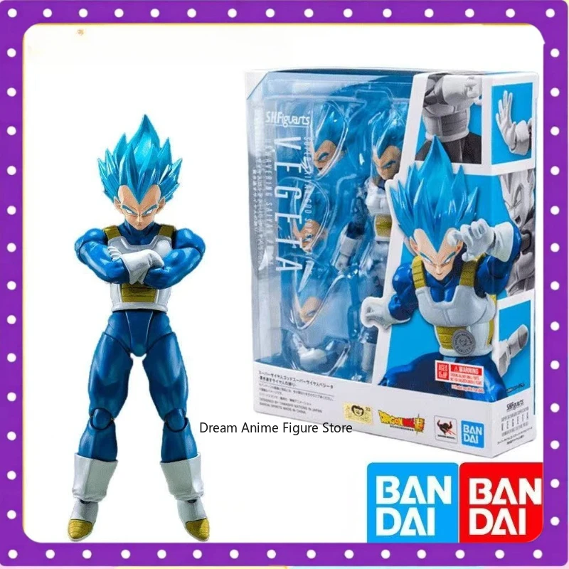 

В наличии Оригинальная фигурка Bandai SHF Vegeta Super Blue Super Saiyan God Saiyan Prince Pride Dragon Ball Super