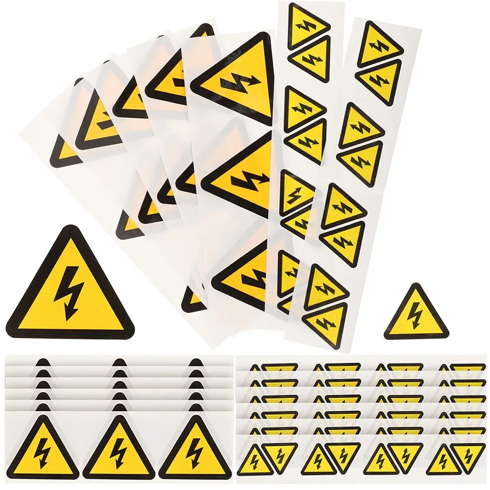 24 Pcs Warning Sign Stickers Electrical Hazard Caution High Voltage Panel Labels