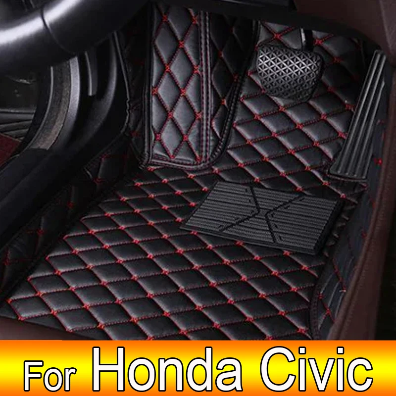 

Автомобильные коврики LHD для Honda Civic 2022, 2023, 2024, коврики, аксессуары для защиты стайлинга, коврики, коврики для ног, автозапчасти, водонепроницаемые чехлы