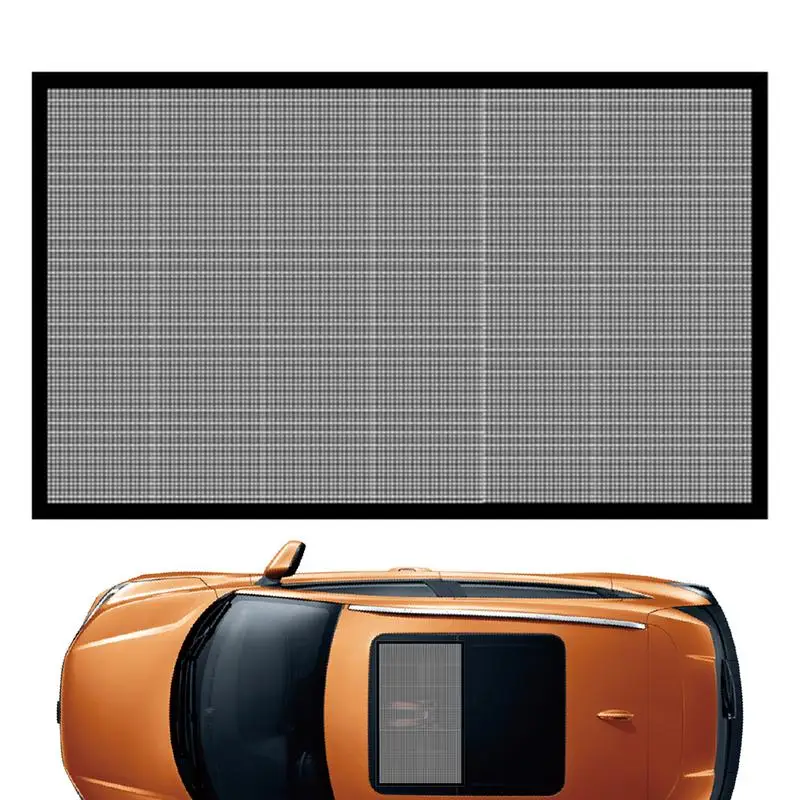 Magnetic Car Sunroof Sun Shade Moonroof Mesh SUV Tent Roof Cover Camping Kept The Bugs Out Insect Screen Awnings Net Trips Camp