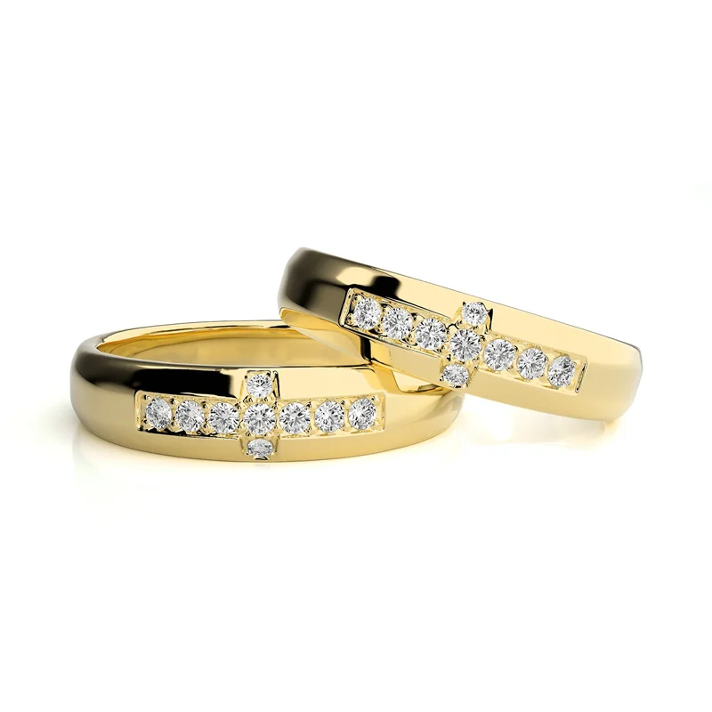 

ZFSILVERFashion Роскошное классическое кольцо высокого качества из серебра 925 пробы с муассанитом и крестом для влюбленных для мужчин и женщин, аксессуары, ювелирные изделия, подарок KH820R