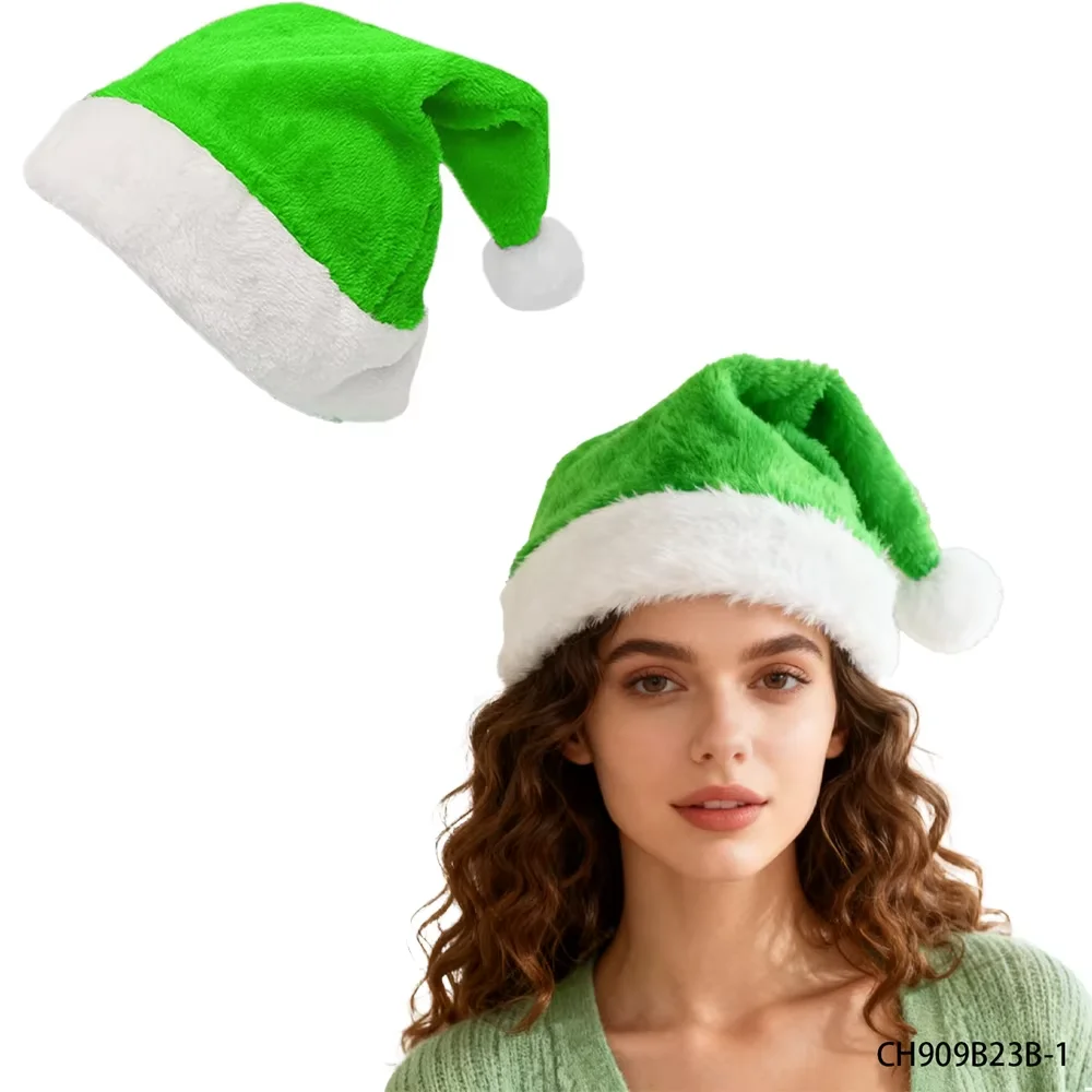 PESENAR عيد الميلاد سانتا قبعة لينة أفخم سانتا مهرجان نويل قبعة السنة الجديدة الأسرة ديكور المنزل