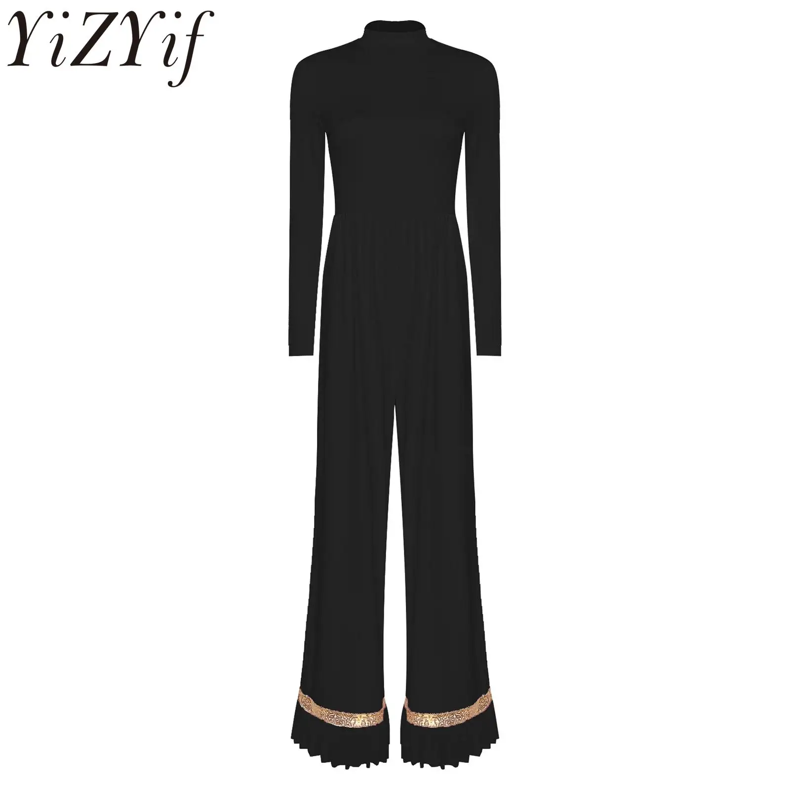 المرأة العبادة الثناء الكنيسة السروال القصير قطعة واحدة بذلة طويلة الأكمام أداء ارتداء ل جوقة الكنيسة الليتورجية الثناء الرقص