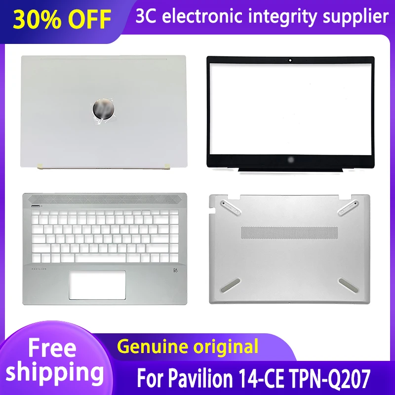 For HP Pavilion 14-CE TPN-Q207 Laptop LCD Back Cover/Front Bezel/Hinge/Palmrest/Bottom Case L19174-001 L19181-001 L19190-031