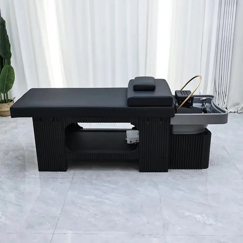 Thai Shampoo Bed, Designed Specifically for Commercial Use in Hair Salons and Beauty Salons, Ceramic Shampoo Basin