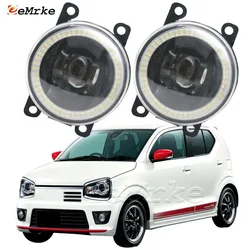 2X for Suzuki Alto Turbo RS Alto Works HA35S 2015-2020 Angel Eye DRL Daytime Running Light Cut-Line Lens Fog Lights Assembly