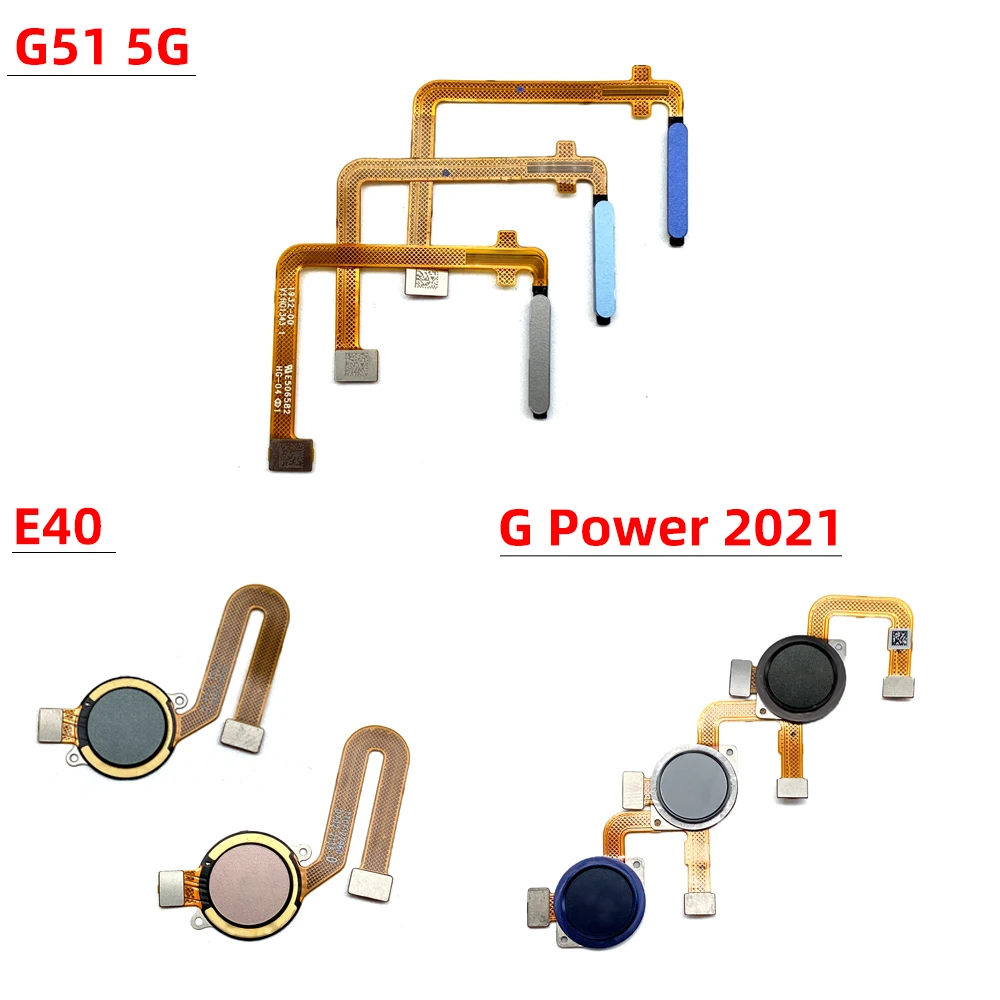 Imagem -04 - Leitor de Impressões Digitais para Moto E20 E40 G51 5g G71 g Poder 2023 G73 Sensor de Identificação do Toque Tecla de Retorno Botão Home Novo