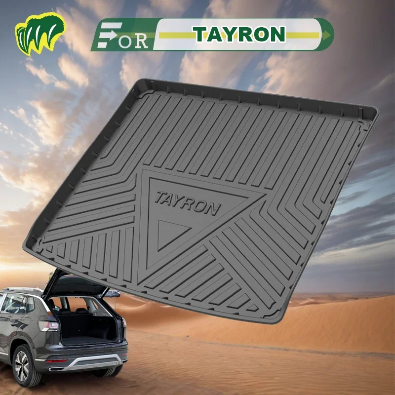 

For VW TAYRON X GTE 21 22 23 2019-2024 Custom Fit Car Trunk Mat All Season Black Cargo Mat 3D Shaped Laser Measured Trunk Liners