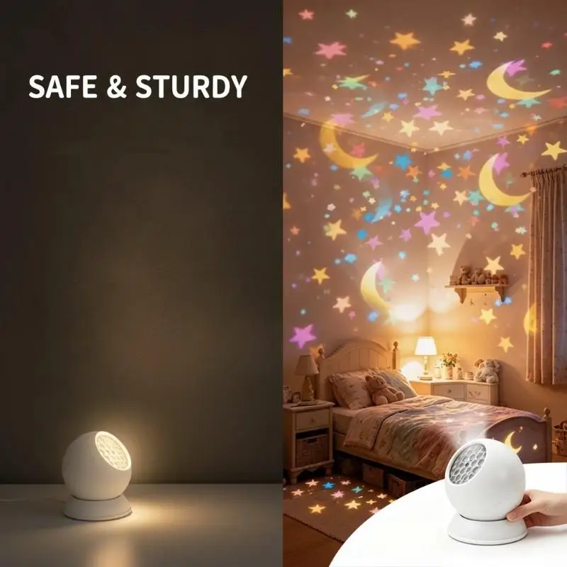 Portable Ocean Theme Projector Lamp Multiple Light Patterns IPX4 Waterproof for Kids Bedroom Backyard Party Decor