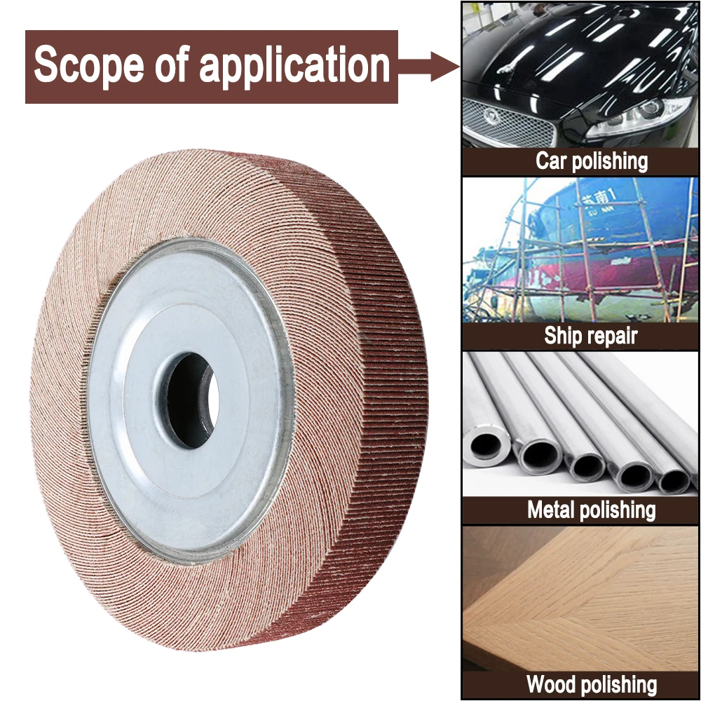 200X25Mm Nòng Bích Sập Đá Mài Nhôm Oxit Chà Nhám Vải Lau Nhà Nhám Đánh Bóng Đĩa Kim Loại Gỗ độ Dày 25Mm