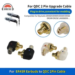 OKCSC QDC 2 Pin Female ER4SR Male Earphone Adapter to Earphone Earsets for Etymotic ER4SR ER4XR ER3XR ER3SE ER2XR ER2SE LN008099