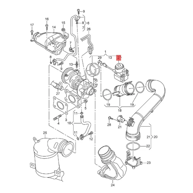 Actuator 04E145725P 04E198725P For VW Golf Jetta Passat  Skoda Seat Boost Turbo Servo Motor