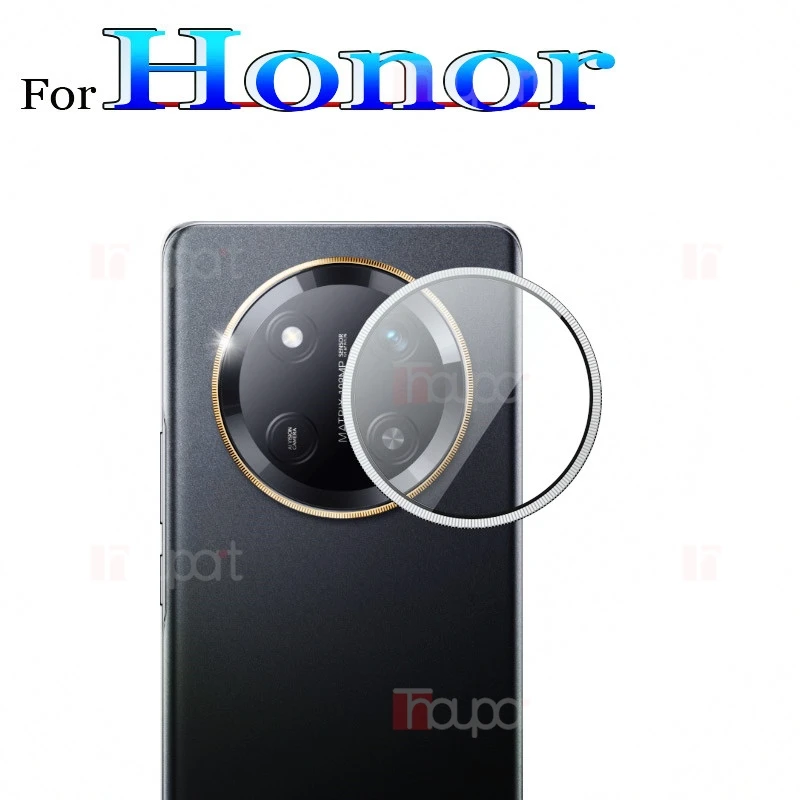 Newly Upgraded Camera Protector For Honor Magic 7 Lite X9C Glass Camera Lens Film Metal Frame 3D Design Full Cover