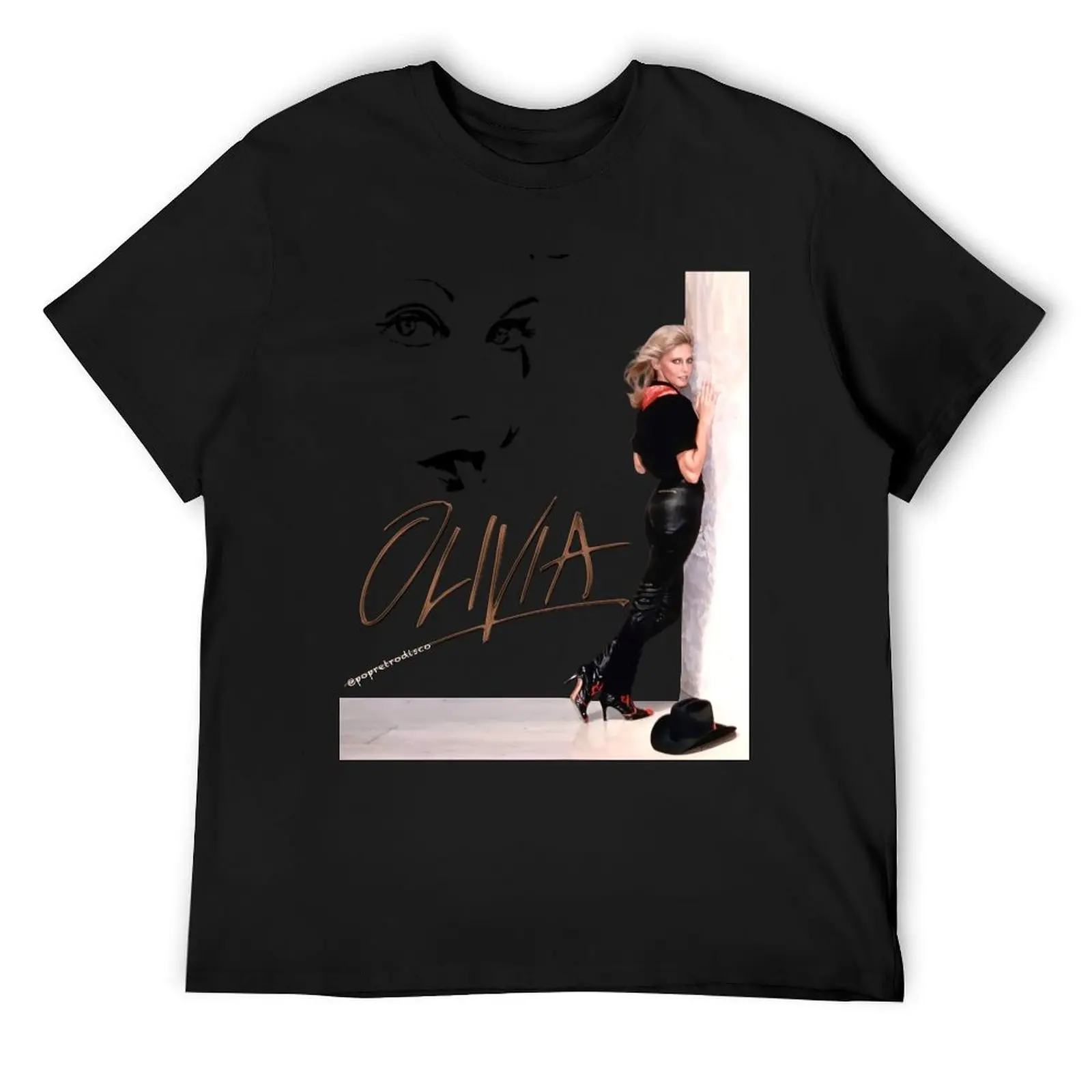 

Olivia Newton-John - Totally Hot - Forever Livvy - Designed by PopRetroDisco T-Shirt sports fans men tshirt