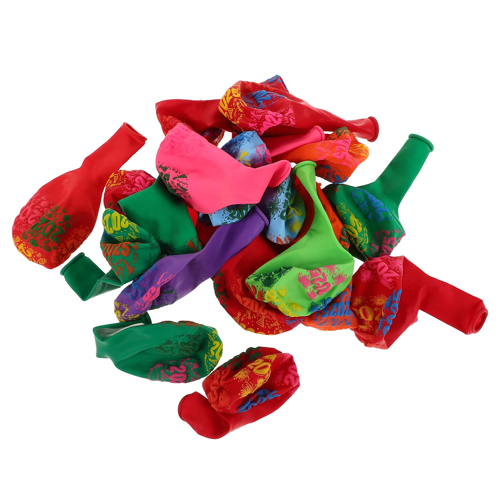 

100Pcs New Year Balloons 12 Inch Thick Colorful Latex Balloons for 2025 Christmas Party Celebration Decor Lunar New Year Baloons