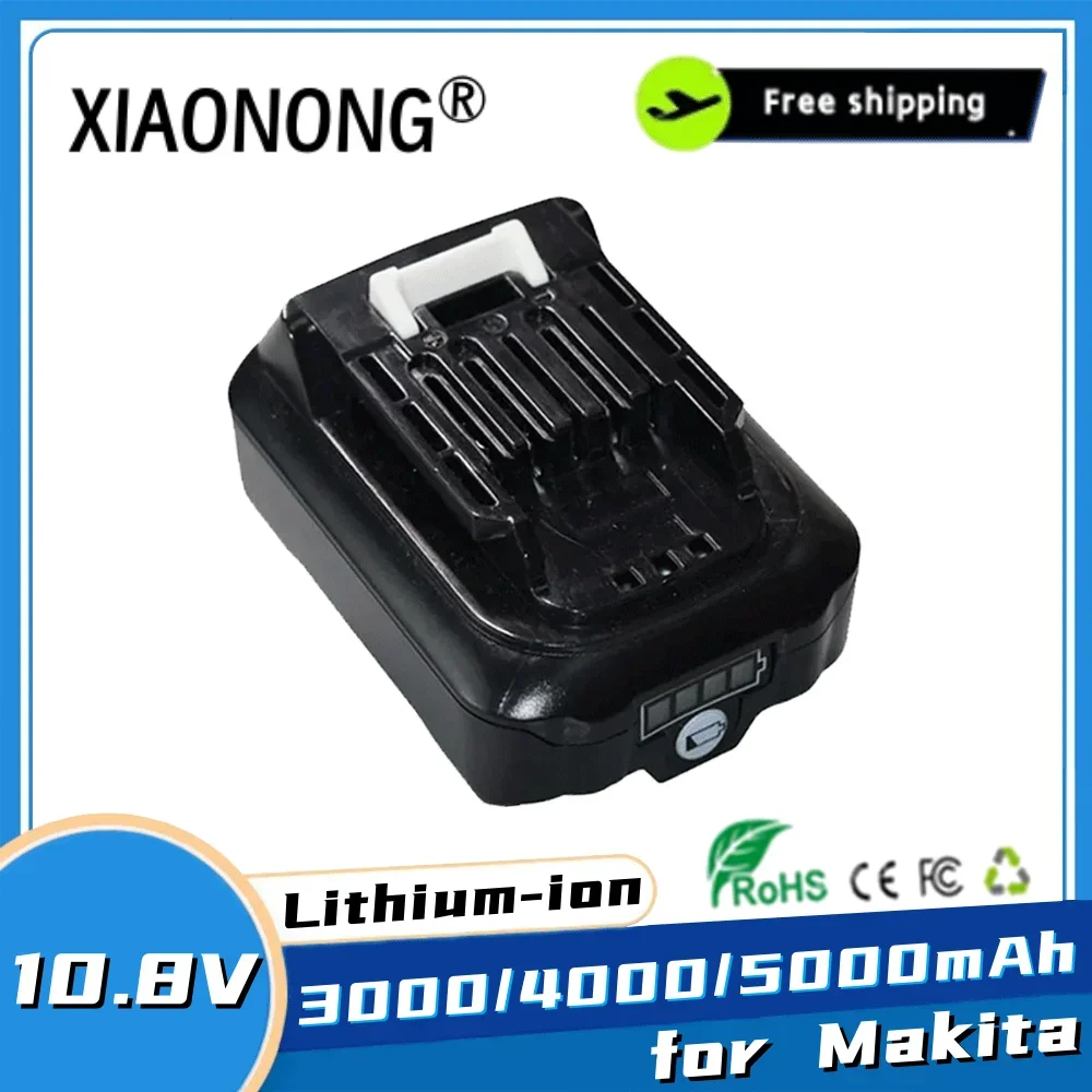 For BL1021B BL1020 12V 10.8V 3000/4000/5000mAh Li-ion Power Tools Rechargeable Battery for Makita BL1016 BL1015 BL104 DF331D