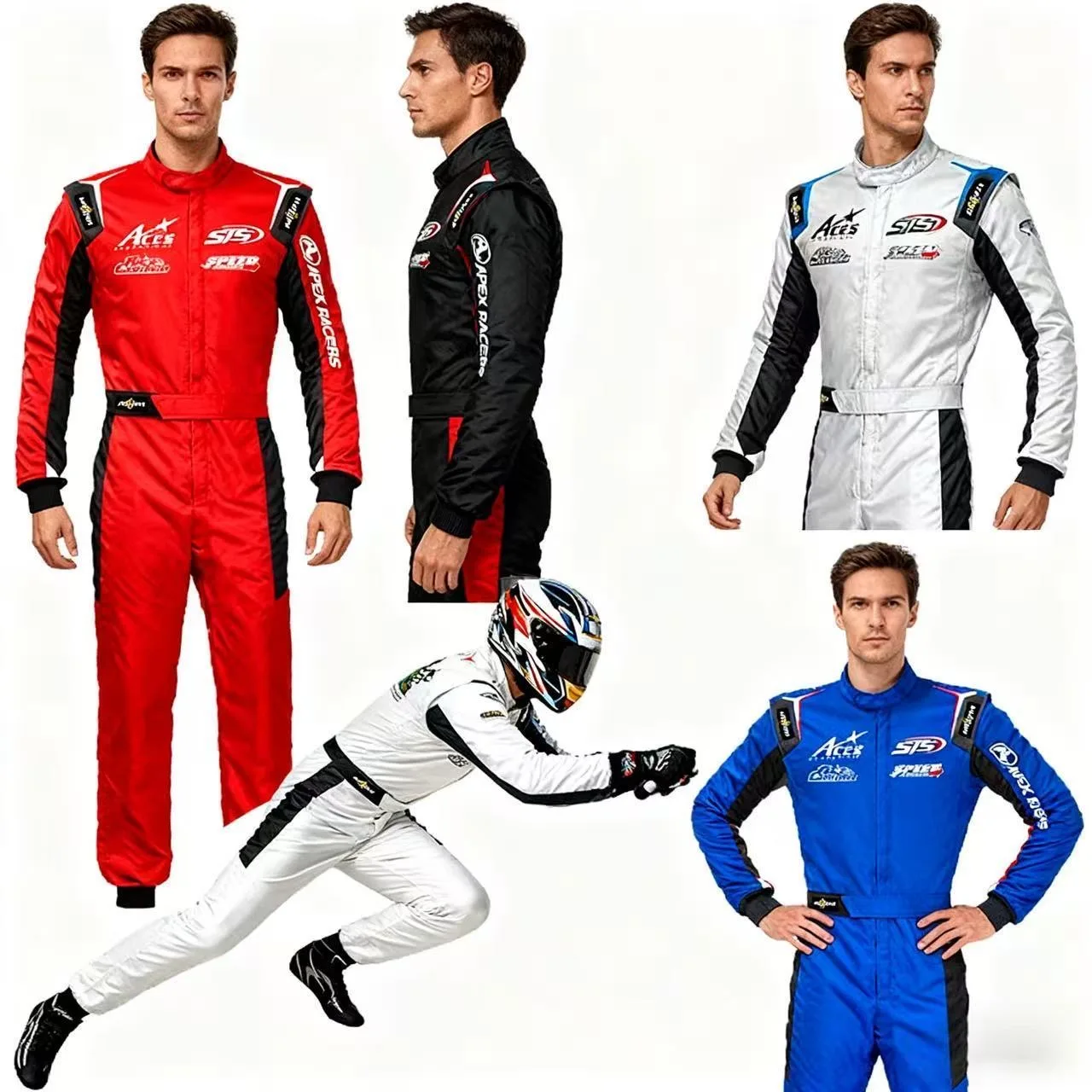 2026 new hot selling breathable and windproof adult unisex track jumpsuit kart off-road beach bike motorcycle club set