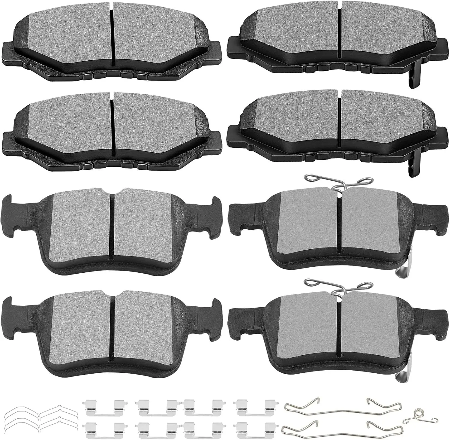 

Ceramic Brake Pads Set Front & Rear with Hardware for Honda Civic 2016-2021 Models
