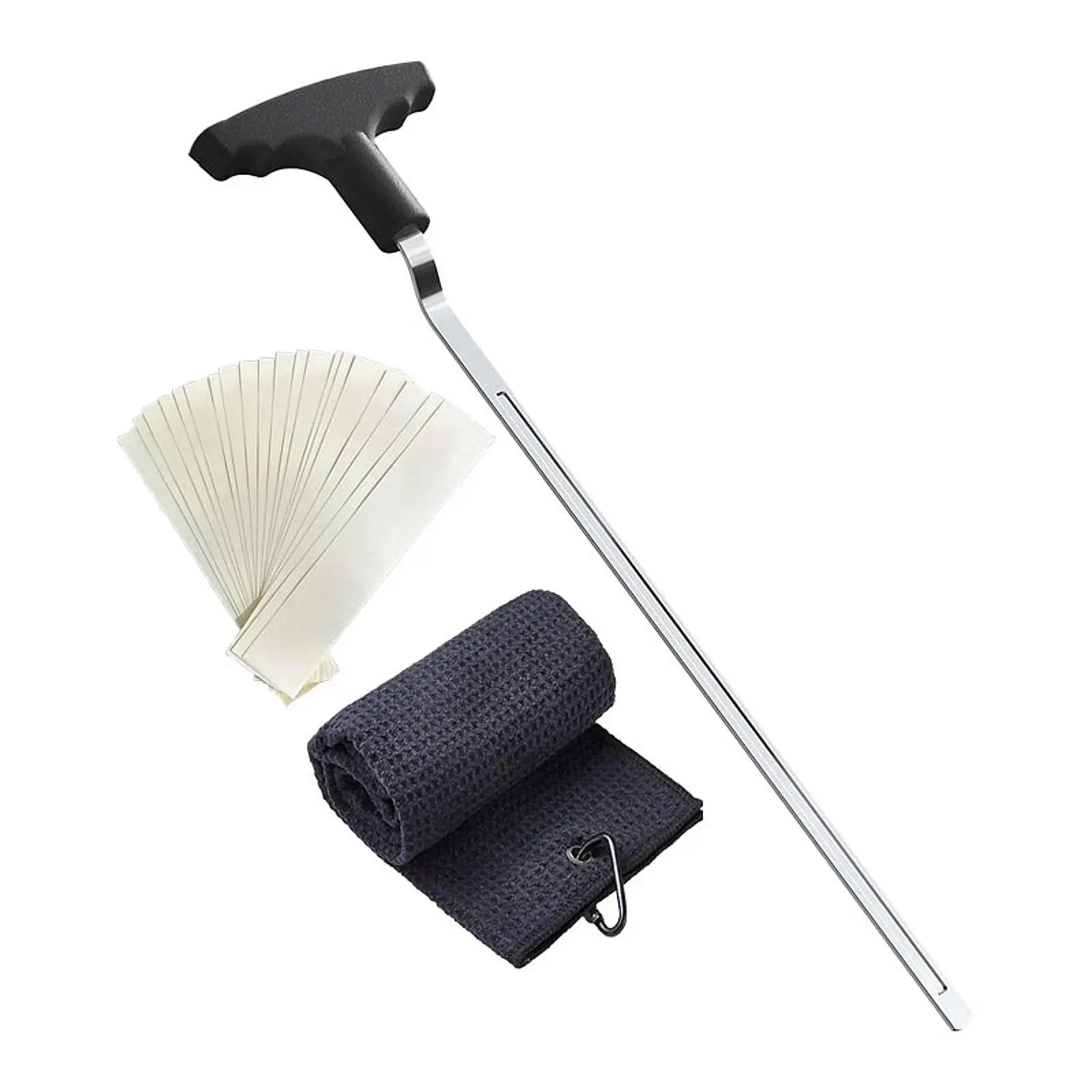 Golf Club Grip Removal Tool with Tape Grip Dismantling Portablec with Towel Equipment V Groove Grip Remover Men Women Golfer