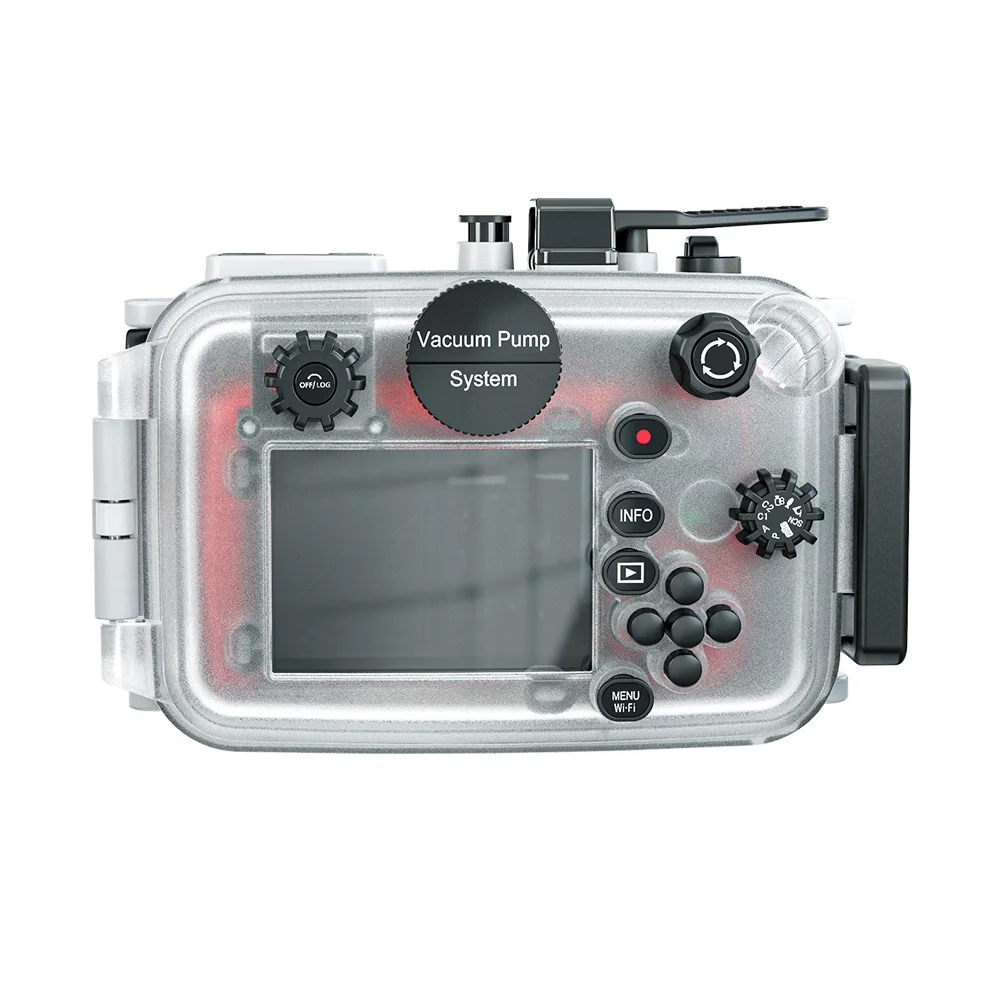 Mcoplus TG-7 60m/195ft Underwater Diving Waterproof Housing Camera Case for Olympus TG7 TG-7 Camera with Threaded Interface 67mm