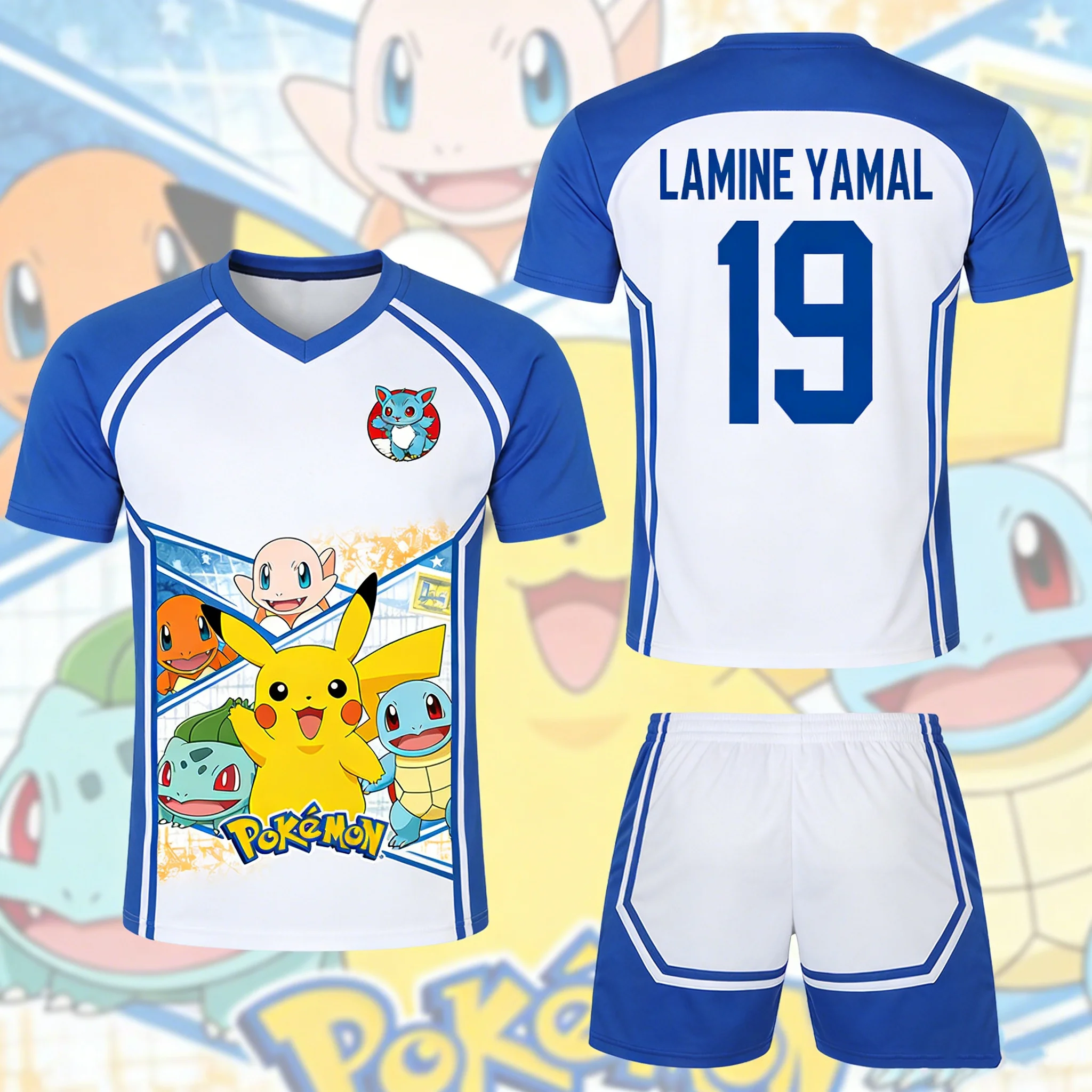 

Treasure Can Dream Cartoon Jerseys, The Yamal Outdoor Soccer Jerseys, Quick-drying Men T-shirts and Shorts, Children's Suit.