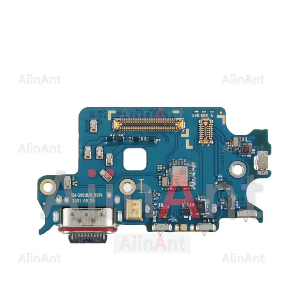 Aiinant USB Port Charger Board Dock Connector Charging Flex Cable For Samsung Galaxy S22 Ultra Plus S22+ S901B S906B S908B 5G