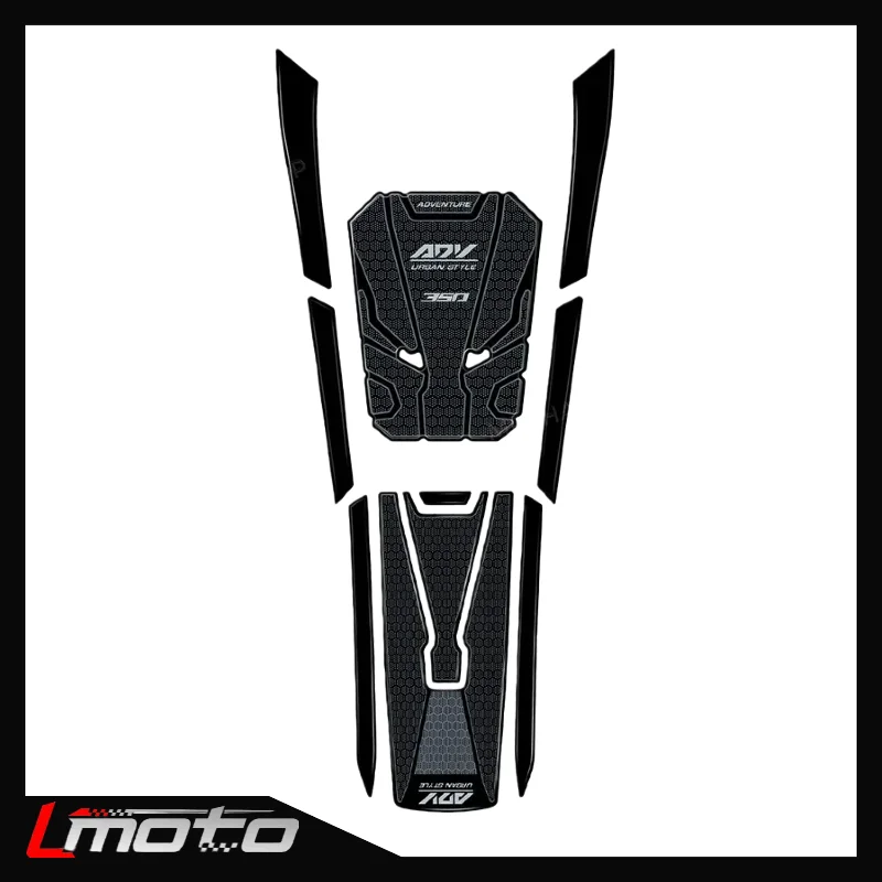 

For ADV350 2025 2024 2023 2025 ADV 350 Tank Pad Protector Motorcycle Fuel Tank Decoration 3D Resin Sticker Kit