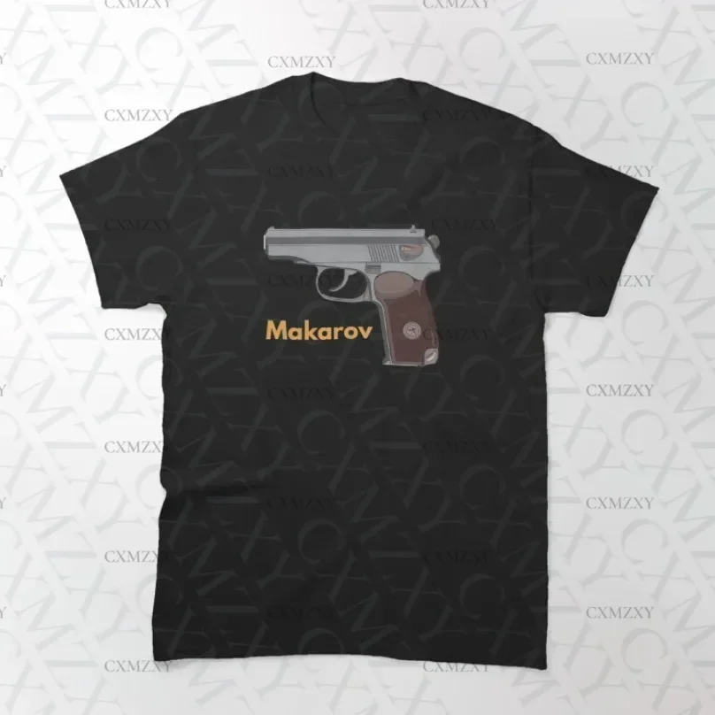 

Classic Soviet Makarov Pistol T-Shirt New 100% Cotton O-Neck Summer Short Sleeve Casual Mens T-shirt Size S-3XL