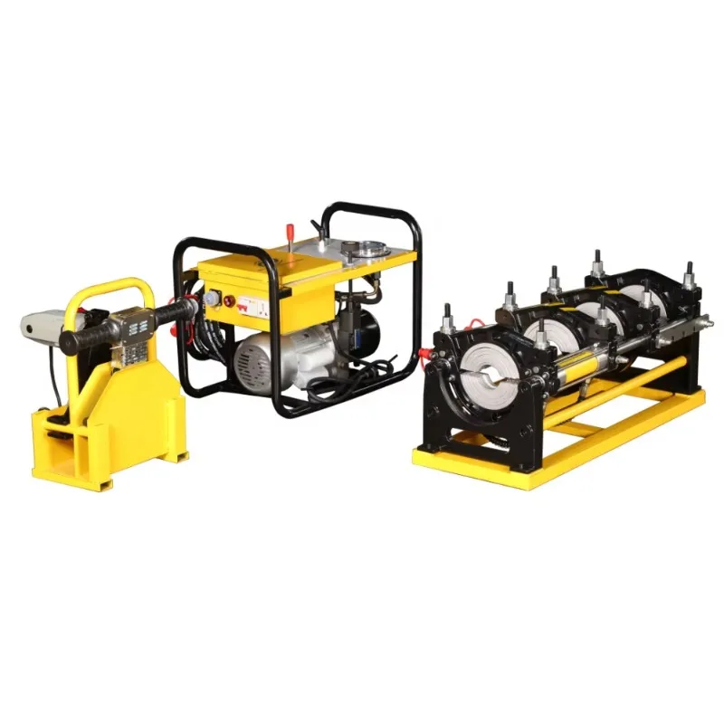 hydraulic HDPE plastic pipe butt welding machine 90-315mm stable pressure hydraulic welding equipment