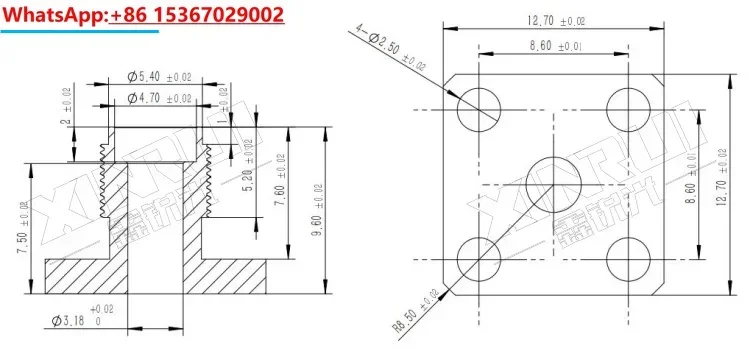 Optical Fiber Instrument Port SMA Optical Fiber Base SMA905 Optical Fiber Port SMA905 Socket Female Head